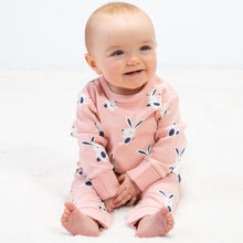 Load image into Gallery viewer, Baby in happy hare romper
