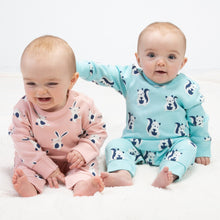 Load image into Gallery viewer, Baby in happy hare romper