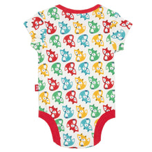 Load image into Gallery viewer, Baby in rainbow fox bodysuit