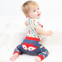Load image into Gallery viewer, Baby in rainbow fox bodysuit