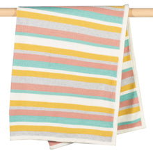 Load image into Gallery viewer, Baby in happy hare knit blanket