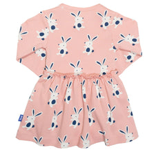 Load image into Gallery viewer, Baby in happy hare bodydress