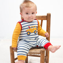 Load image into Gallery viewer, Baby in off-road dungarees
