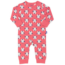 Load image into Gallery viewer, Baby in owl romper pink