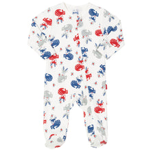 Load image into Gallery viewer, Baby in reindeer sleepsuit