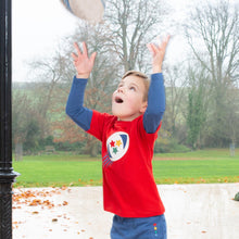 Load image into Gallery viewer, Boy in rugby t-shirt