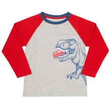 Load image into Gallery viewer, Boy in t-rex t-shirt