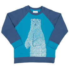 Load image into Gallery viewer, Boy in polar bear sweatshirt