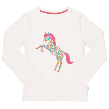 Load image into Gallery viewer, Girl in pretty pony t-shirt