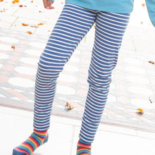 Load image into Gallery viewer, Girl in stripy leggings