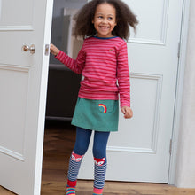 Load image into Gallery viewer, Girl in rainbow skort
