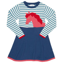 Load image into Gallery viewer, Girl in pony knit dress