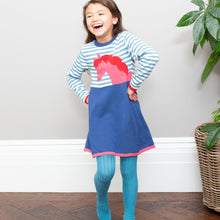 Load image into Gallery viewer, Girl in pony knit dress