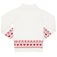Load image into Gallery viewer, Girl in nordic heart jumper