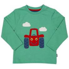 Load image into Gallery viewer, Boy in happy tractor t-shirt