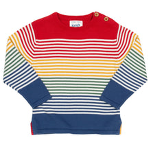 Load image into Gallery viewer, Boy in rainbow jumper