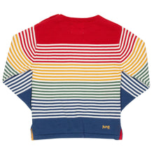 Load image into Gallery viewer, Boy in rainbow jumper
