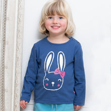 Load image into Gallery viewer, Girl in happy hare t-shirt
