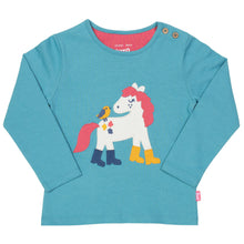 Load image into Gallery viewer, Girl in puddle pony t-shirt