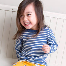 Load image into Gallery viewer, Girl in mini stripy t-shirt