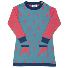 Load image into Gallery viewer, Girl in happy hare knit dress