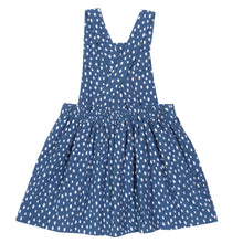 Load image into Gallery viewer, Girl in speckle heart pinafore