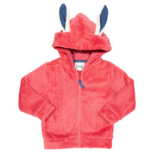 Load image into Gallery viewer, Girl in happy hare fleece pink