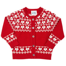 Load image into Gallery viewer, Girl in nordic heart cardi
