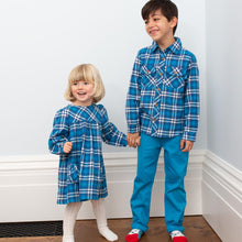 Load image into Gallery viewer, Girl in plaid party dress