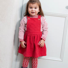 Load image into Gallery viewer, Girl in mini pocket pinafore